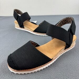 BOBS SKECHERS Desert Kiss Adobe Princess Womens Sandal closed toe Black - 7 US